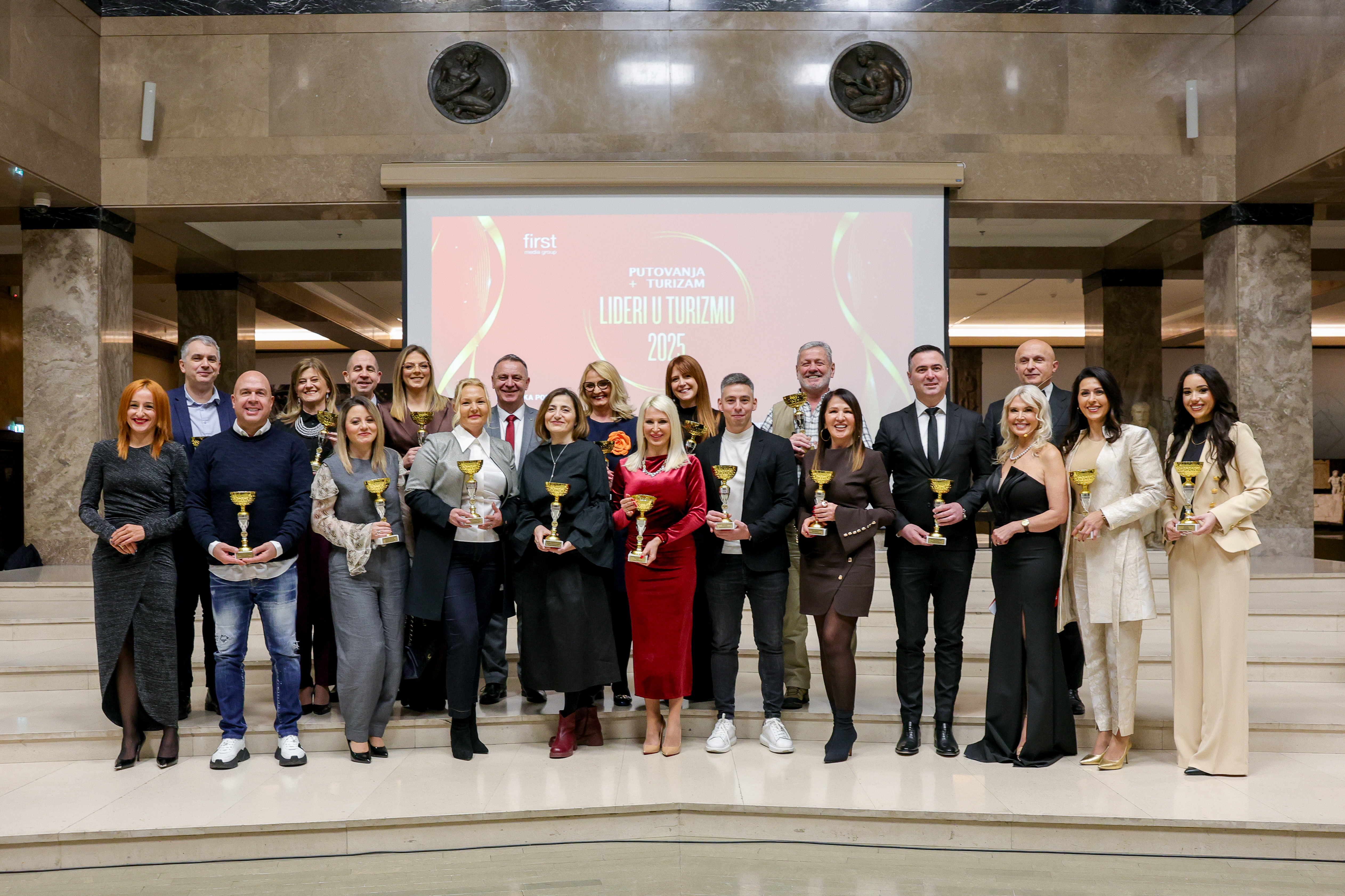 Dodela nagrada Lideri u turizmu 2025, održana u Narodnom muzeju u Beogradu